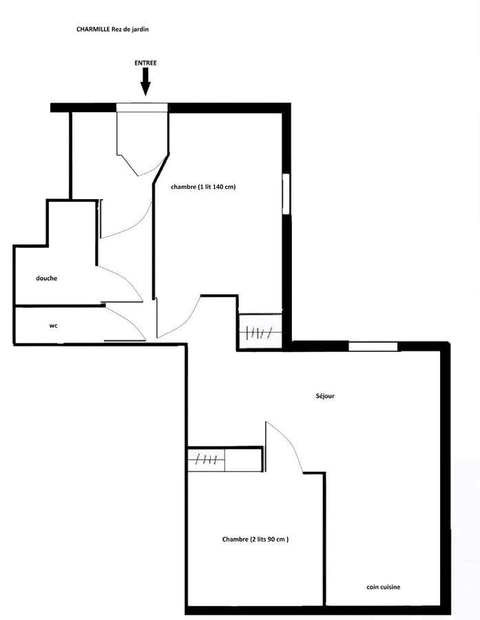 Appartement Charmille Сен-Мартен-дьо-Белвил Екстериор снимка